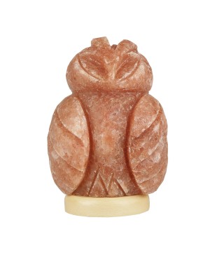 Sowa - Lampa solna rzeźba...