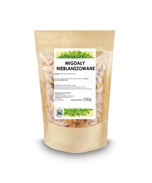 Migdały nieblanszowane 250g PK