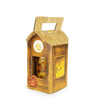 Domek Miód z plastrem 0,5L