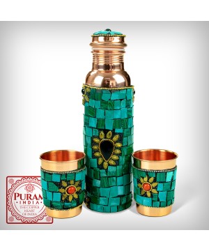 Zestaw naczyń miedzianych -...