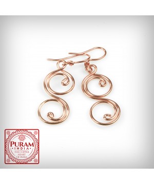 Miedziane kolczyki 2