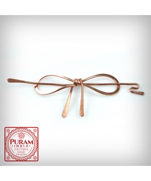 Miedziana spinka do włosów 4