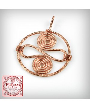 Miedziany wisiorek 14