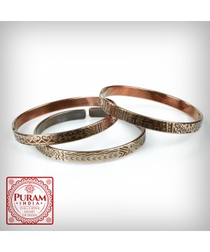 6 Miedziana bransoletka -...