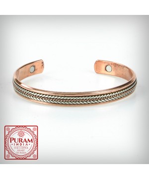 Miedziana bransoletka 24