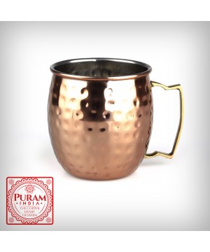 Miedziany kubek młotkowany...