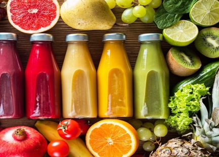Świeże soki warzywne i owocowe